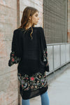 Long Floral Kimono Cardigan - My Store