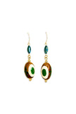 Boho Colorful Oval Wood Bead Drop Earrings - My Store