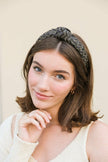 Lurex Basketwoven Top Knot Headband - My Store