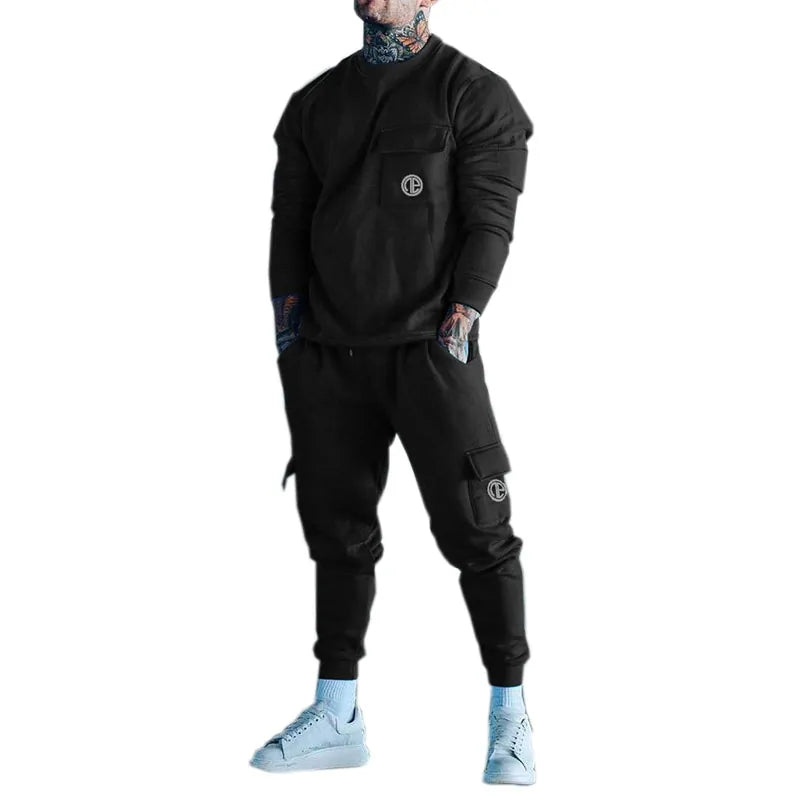 Autumn 2020 Men's Cotton Casual Hoodie Tracksuit Set - My Store