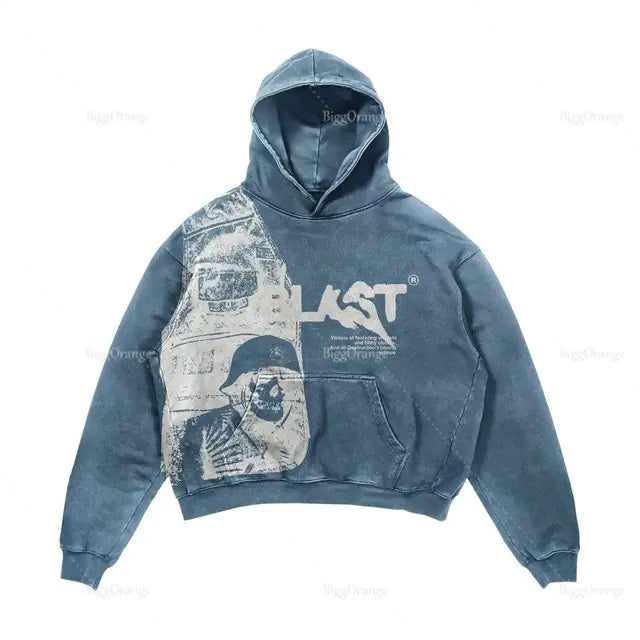 Alphabet Blast Skull Hoodie