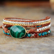 Malachite Stone Statement Bracelet - My Store