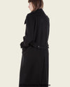 MARQUETTA - Womens Double Breasted Wool & Cashmere Blend Long Coat - My Store