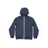 Navy full zip packable rain jacket and windbreaker - My Store