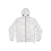 White camo full zip packable rain jacket and windbreaker - My Store