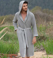 Men's Hooded Turkish Cotton Waffle Robe - My Store