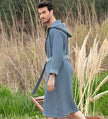 Men's Hooded Turkish Cotton Waffle Robe - My Store