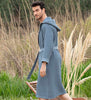 Men's Hooded Turkish Cotton Waffle Robe - My Store