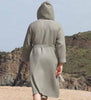 Men's Hooded Turkish Cotton Waffle Robe - My Store