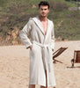 Men's Hooded Turkish Cotton Waffle Robe - My Store