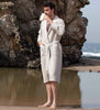 Men's Full Length Lightweight Waffle Spa Robe with Shawl Collar - My Store