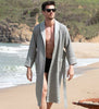 Men's Full Length Lightweight Waffle Spa Robe with Shawl Collar - My Store