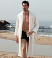 Men's Full Length Lightweight Waffle Spa Robe with Shawl Collar - My Store