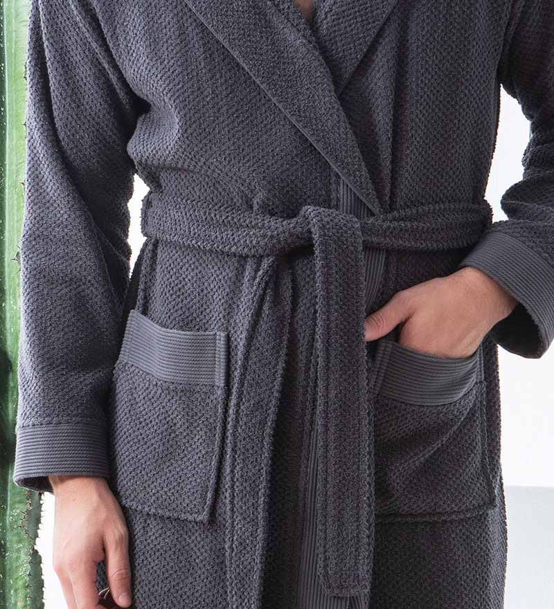 Men's Luxury Turkish Cotton Terry Cloth Robe with Hood - My Store