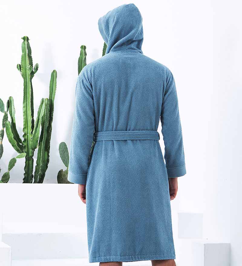 Men's Luxury Turkish Cotton Terry Cloth Robe with Hood - My Store