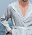 Men's Hooded Turkish Cotton Waffle Robe - My Store