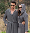 Men's Hooded Turkish Cotton Waffle Robe - My Store