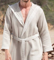 Men's Hooded Turkish Cotton Waffle Robe - My Store