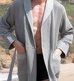 Men's Full Length Lightweight Waffle Spa Robe with Shawl Collar - My Store