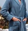 Men's Full Length Lightweight Waffle Spa Robe with Shawl Collar - My Store