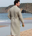 Men's Full Length Lightweight Waffle Spa Robe with Shawl Collar - My Store