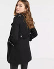 Military Coat with Contrast Buttons (C10215) - My Store