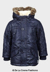 Minoti - Boys Quilted Winter Padded Jacket Faux Fur Hooded Puffa Coat - My Store