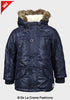 Minoti - Boys Quilted Winter Padded Jacket Faux Fur Hooded Puffa Coat - My Store