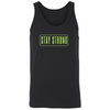 Mens Fitness Tank Top Graphic T-shirt Stay Strong Neon Print - My Store