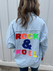 Rock & Roll Denim Button Up - My Store