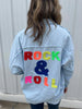 Rock & Roll Denim Button Up - My Store