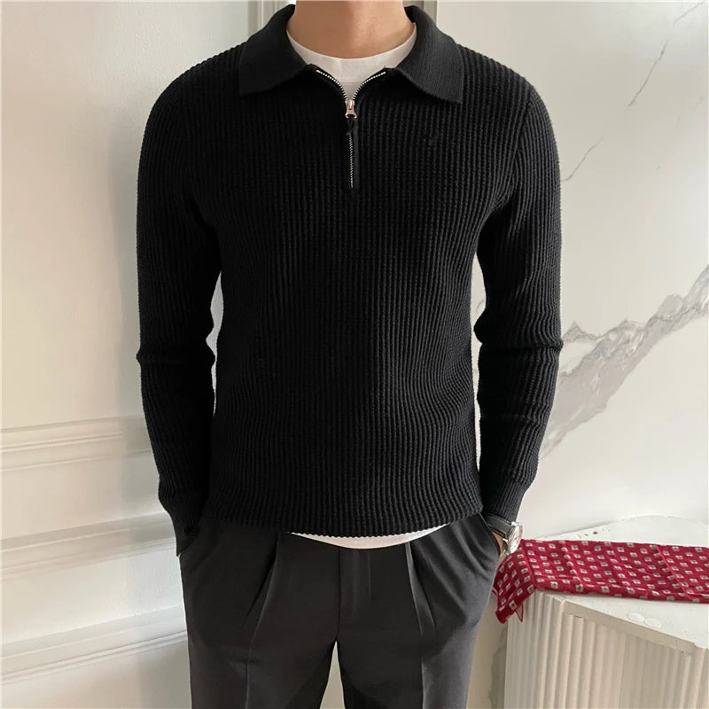 Luxury Knitted Polo Shirt - My Store