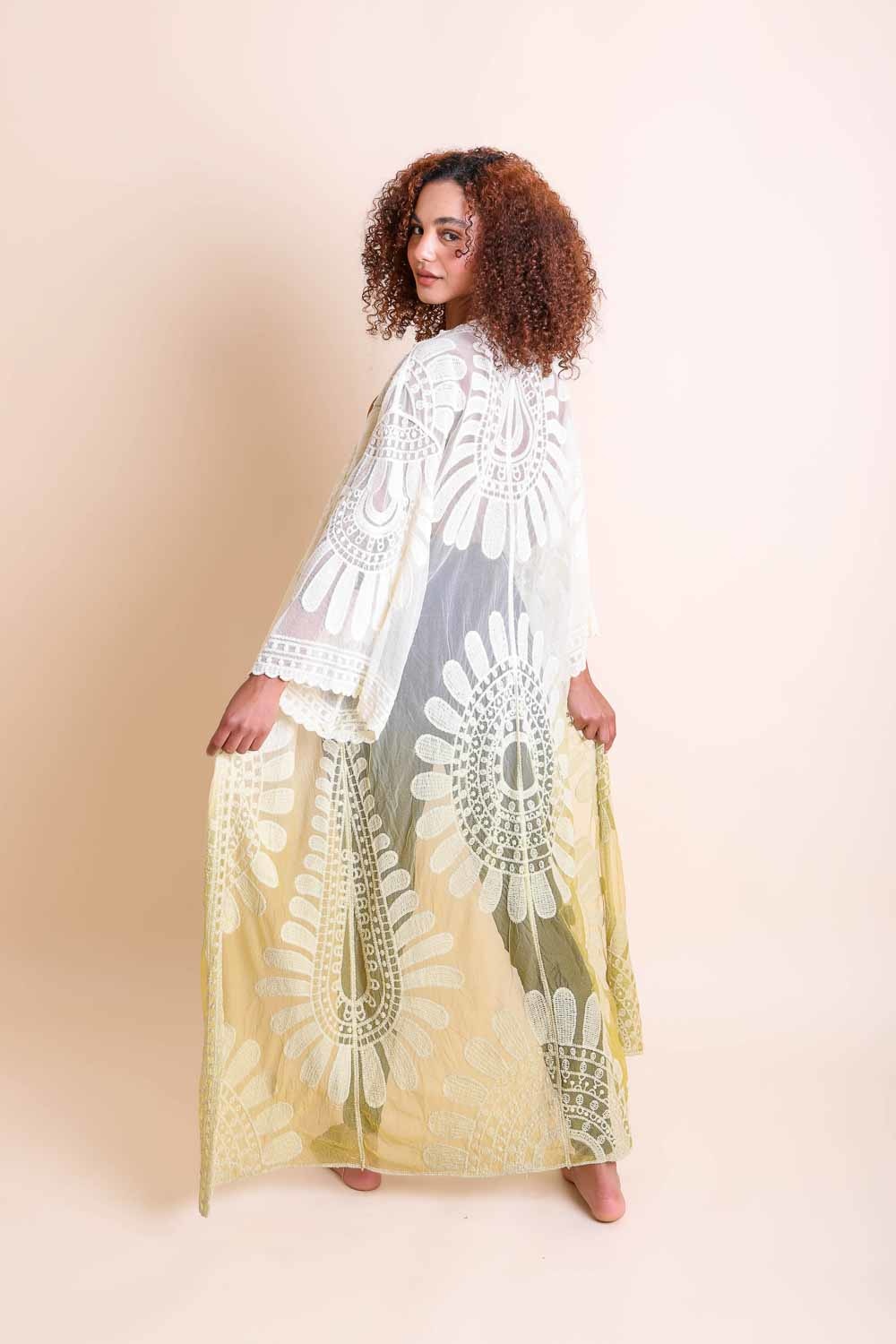 Ombre Bohemian Lace Kimono - My Store