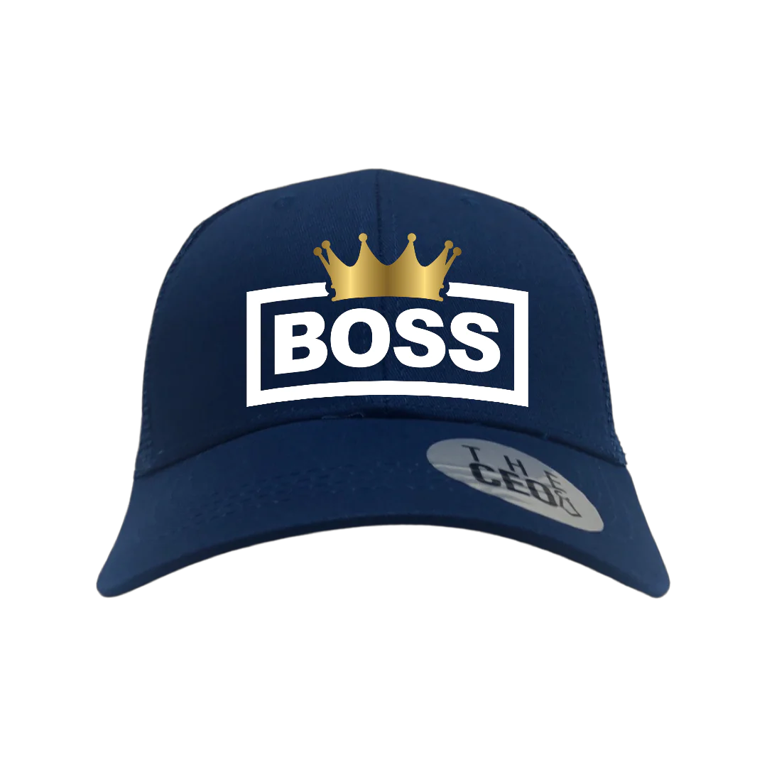 Boss Crown Embroidered Trucker Hat - My Store