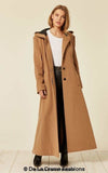 Oversized Wool Blend Hooded Long Coat (1716) - My Store