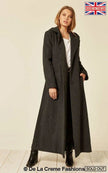 Oversized Wool Blend Hooded Long Coat (1716) - My Store