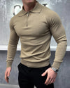 Long Sleeve Polo Shirt - Must Grey - My Store