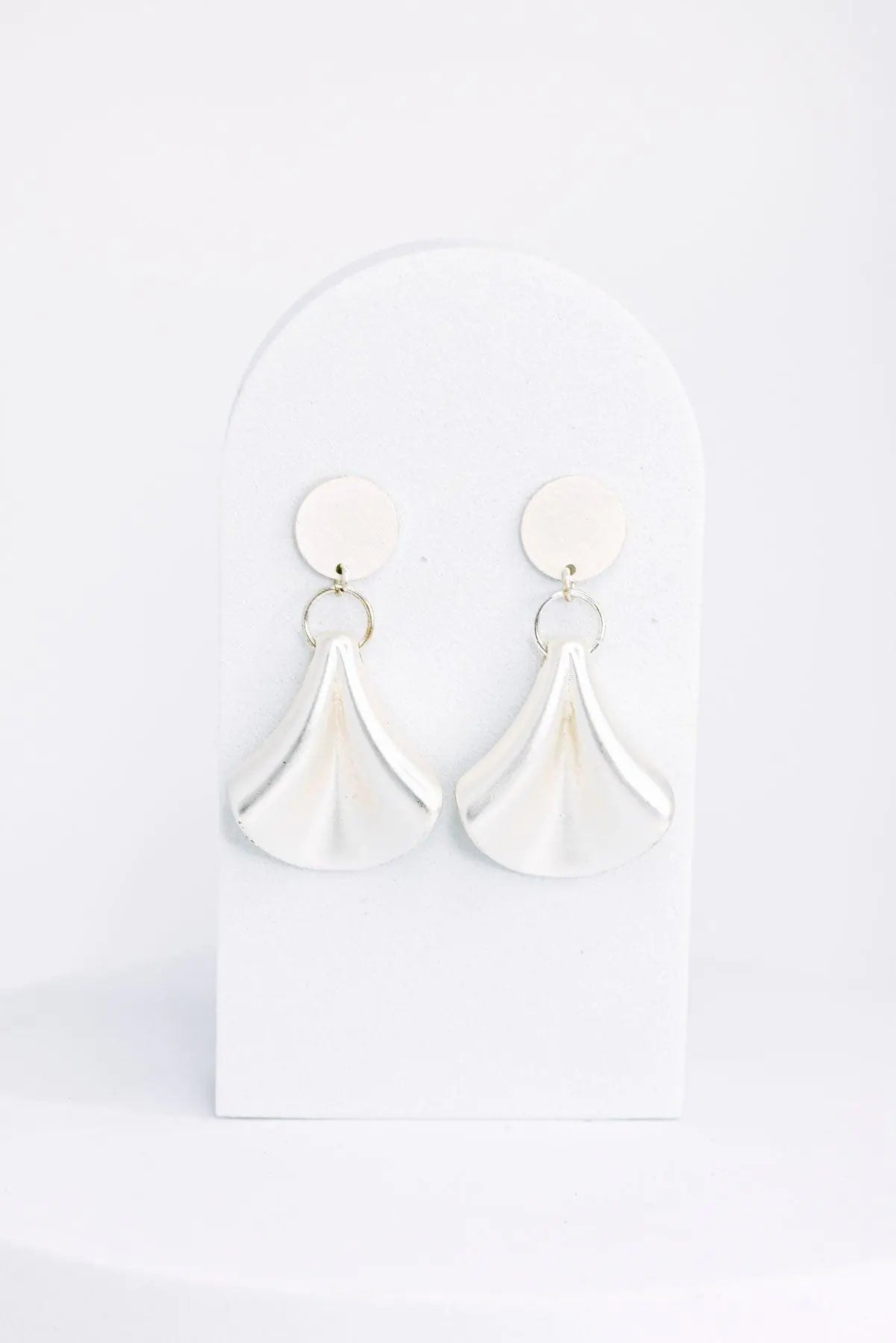 Metal Drop Shape Width Length Earrings - My Store