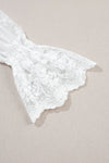 White Blouse with Contrast Lace - My Store