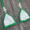 Jeweled Bikini Crochet Jewelry Bikini Set two pieces Swimsuit Crystal - My Store