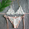 Jeweled Bikini Crochet Jewelry Bikini Set two pieces Swimsuit Crystal - My Store