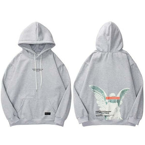 Angel God Printed Hoodie - My Store