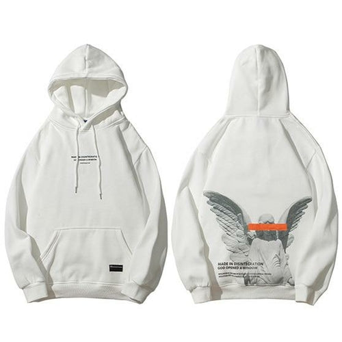 Angel God Printed Hoodie - My Store