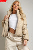 PU Boxy Puffer Jacket - My Store