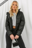 PU Boxy Puffer Jacket - My Store