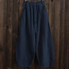 Cotton Linen Style Bloomers Wide Leg Pants - My Store