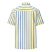 Mellow Yellow & Marlin Blue Striped Button-Down Camp Shirt - My Store