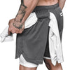 2 in 1 Running Shorts with Built-in Pocket Lining - My Store