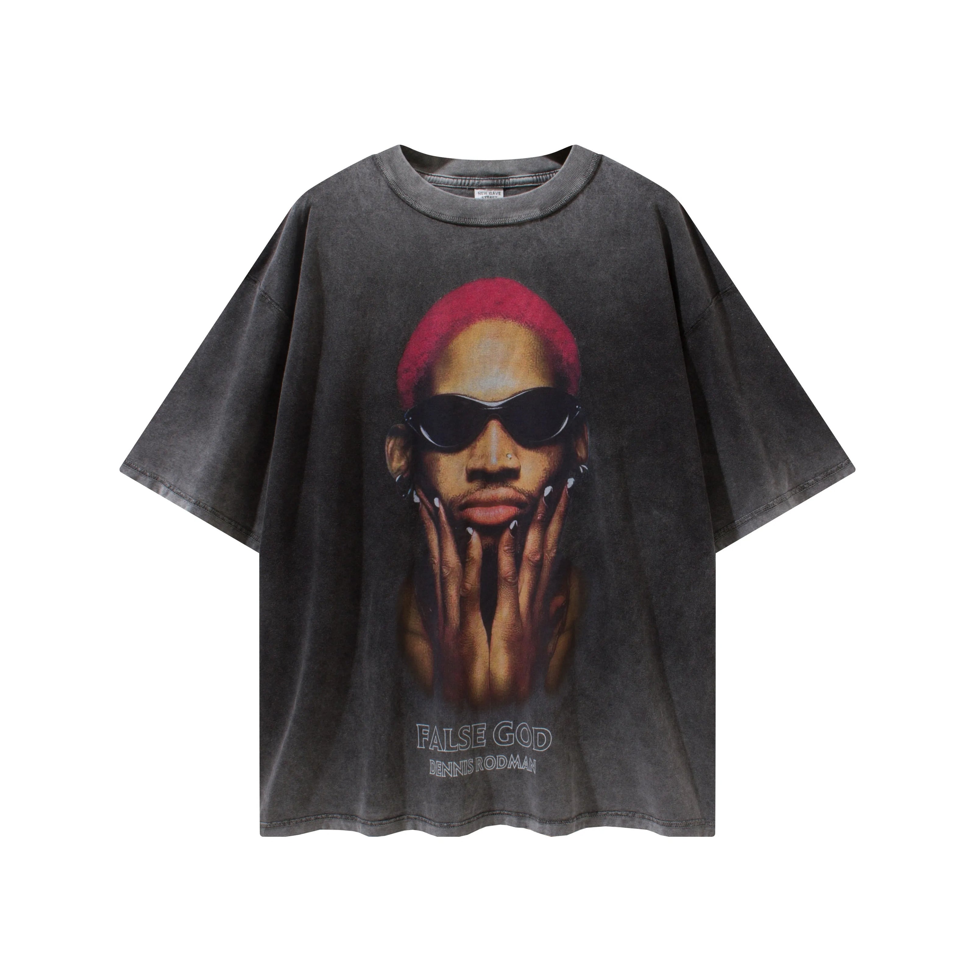 Men's Cotton Dennis Rodman Portrait T-Shirt - My Store