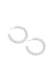 Mini Metallic Rope Hoop Twist Earrings